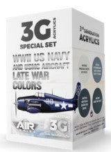 Black Forest® Hobby Supply Co AK Interactive 11730 Air Series: WWII USN & USMC Aircraft Late War 3G Acrylic Pa — Paints,
