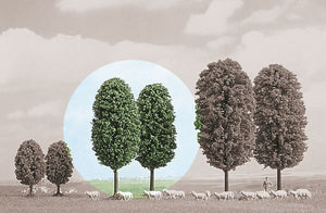 Black Forest® Hobby Supply Co Busch 6053 A Scale Deciduous Trees -- 3-15/16" 10cm Tall pkg(2) — All Scale Scenery > Busch