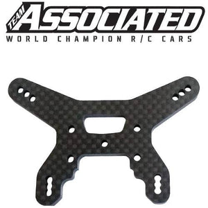 Associated 92266 RC10B74.1 Rear Shock Tower 27.5mm Carbon Fiber