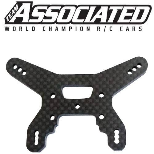 Associated 92266 RC10B74.1 Rear Shock Tower 27.5mm Carbon Fiber