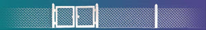 Busch 6019 HO Scale Chain Link Fence, 100cm