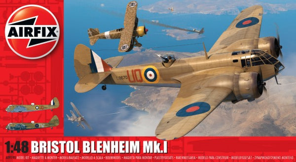 Black Forest® Hobby Supply Co Airfix 9190 1/48 Bristol Blenheim Mk I Bomber — Military Aircraft Kits > Airfix