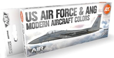 Black Forest® Hobby Supply Co AK Interactive 11746 Air Series: US Air Force & ANG Modern Aircraft & Helicopter — Paints,