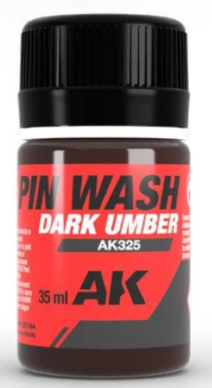Black Forest® Hobby Supply Co AK Interactive 325 Dark Umber Pin Wash Enamel 35ml Bottle — Paints, Tools, Supplies > AK
