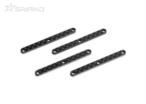 Powerhobby Sparko F8 Carbon Fiber Front Upper Arm Inserts (R/L) 2.0mm (4pcs)