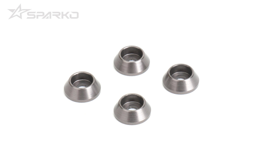 Powerhobby Sparko F8 Aluminum Shock Tower Washers (Titanium Color)