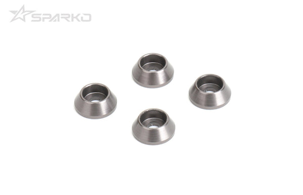 Powerhobby Sparko F8 Aluminum Shock Tower Washers (Titanium Color)