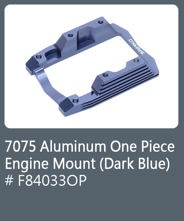 Powerhobby Sparko F8 F84033OP 7075 Aluminum One Piece Engine Mount (Dark Blue)