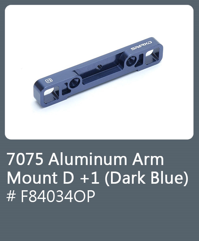 Powerhobby Sparko F8 F84034OP 7075 Aluminum Arm Mount D +1 (Dark Blue)
