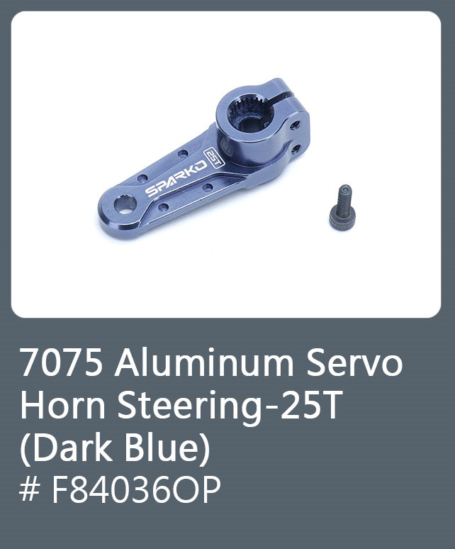 Powerhobby Sparko F8 F84036OP 7075 Aluminum Servo Horn Throttle-25T (Dark Blue)
