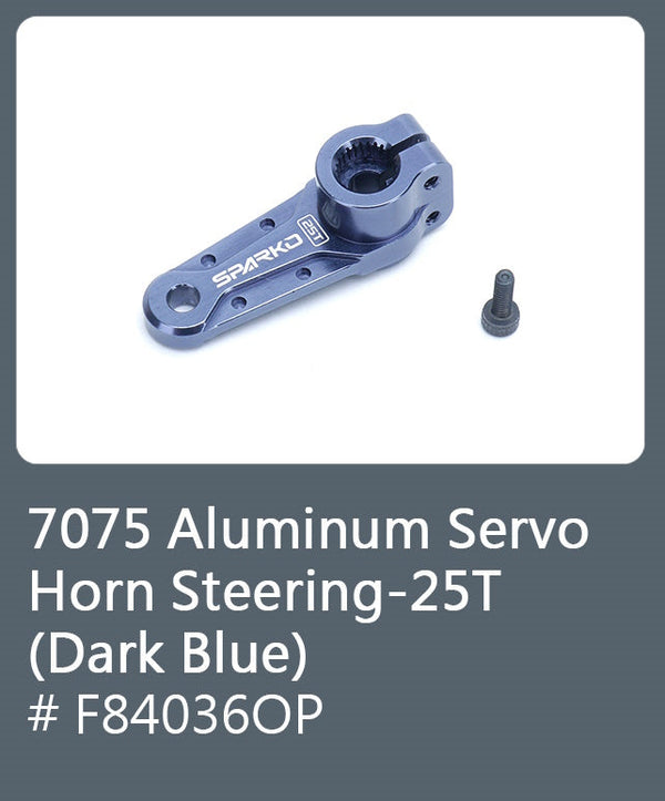 Powerhobby Sparko F8 F84036OP 7075 Aluminum Servo Horn Throttle-25T (Dark Blue)