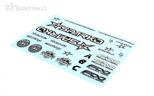 Powerhobby Sparko F8 Body Sticker-Black and White