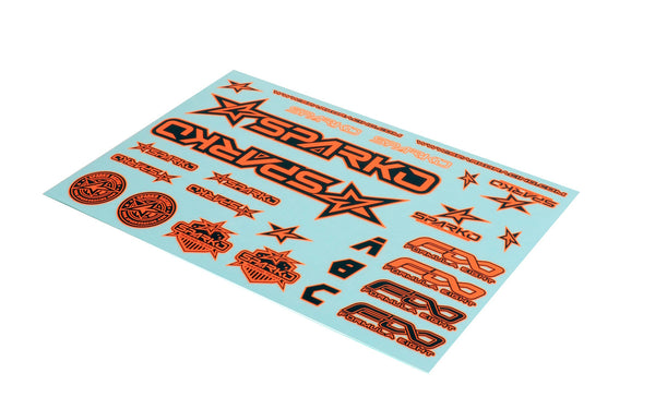 Powerhobby Sparko F8 Body Sticker-Orange