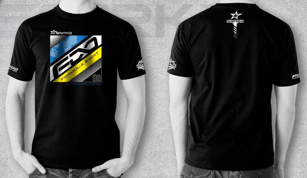 Powerhobby Sparko F8 F89008-M SHOT SLEEVE T-SHIRT-Black with BYW-F8 Size : M — F8 Parts