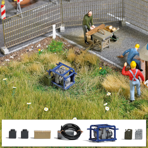 Busch 7800 HO Scale Portable Generator Set, Ready-Made