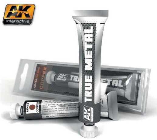 Black Forest® Hobby Supply Co AK Interactive 454 True Metal: Copper Wax Paint 20ml Tube — Glues, Paints, Tools > AK