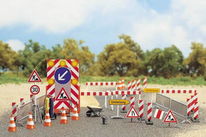 Black Forest® Hobby Supply Co Busch 6048 HO Scale Road Construction Set — HO Scale Scenery > Busch