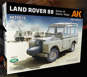 Black Forest® Hobby Supply Co AK Interactive 35013 1/35 Land Rover 88 Series IIA Station Wagon (Plastic Kit) — Paints,