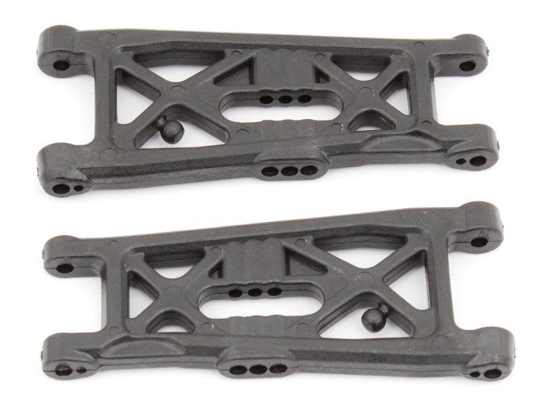 Associated 91871 RC10B6 Front Suspension Arms Flat Carbon Fiber