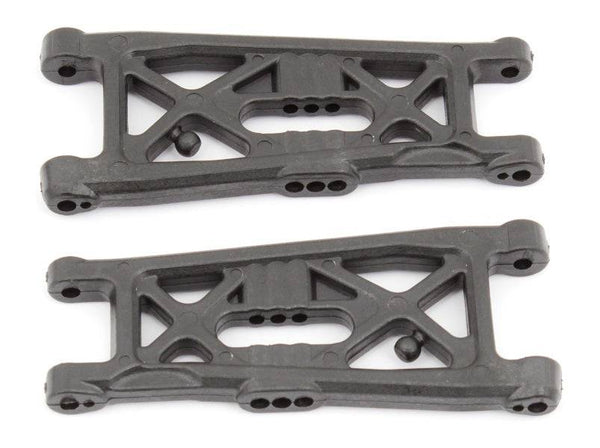 Associated 91871 RC10B6 Front Suspension Arms Flat Carbon Fiber
