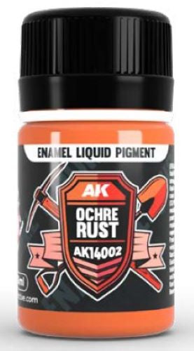 Black Forest® Hobby Supply Co AK Interactive 14002 Ochre Rust Liquid Pigment Enamel 35ml Bottle — Paints, Tools, Supplies >