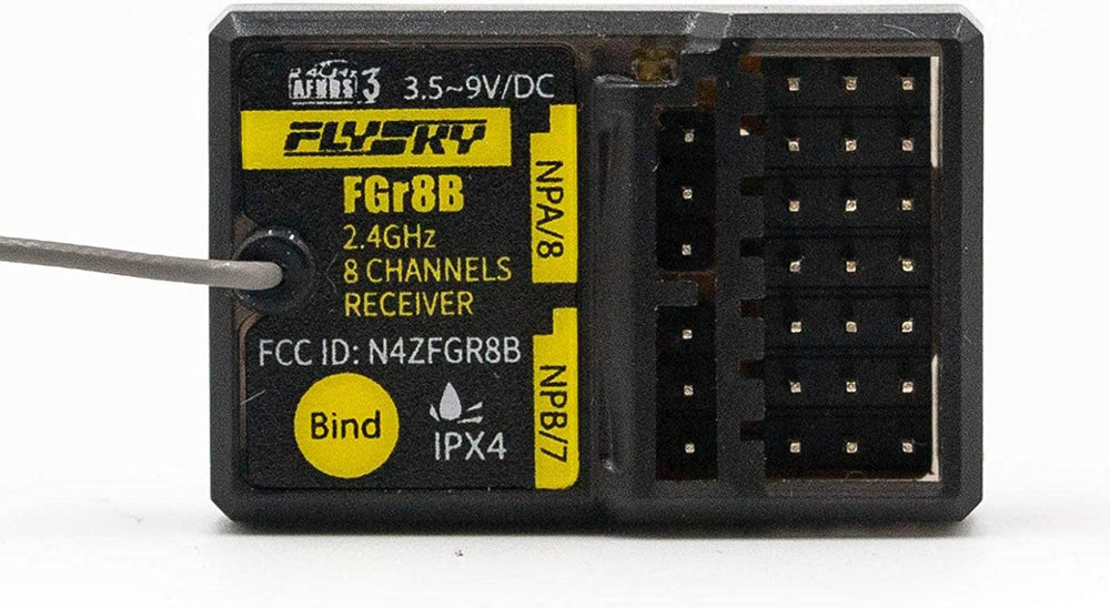 PowerHobby Flysky FGR8B Receiver 2.4GHz 8CH PWM/ PPM / i-Bus Output Compatible PL18 / NB4