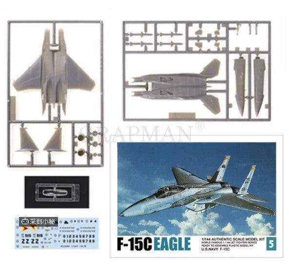 1/144 Fighter Model USA F14 Tomcat, F15 Eagle, F-4e Phantom.