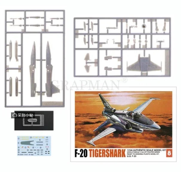 1/144 Fighter Model USA F14 Tomcat, F15 Eagle, F-4e Phantom.