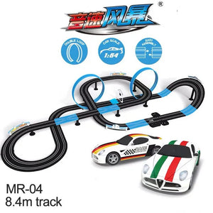 Japanese Slot Car 1:64 Track Racing Set Double Remote Control