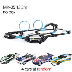 Japanese Slot Car 1:64 Track Racing Set Double Remote Control