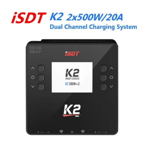 ISDT K2 AC 200W DC 2x500W 20A Dual Channel Balance Charger Discharger