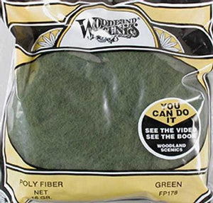 Woodland Scenics FP178 Polyfiber Green Bag Train Scenery