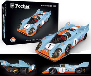 Pocher Porsche 917K Gulf Edition 1/8 Scale Die-Cast Model Car Kit HK118