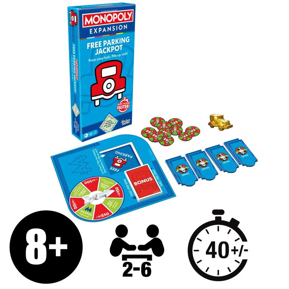 Little Shop of Magic Monopoly Free Parking Jackpot Expansion — Board Game