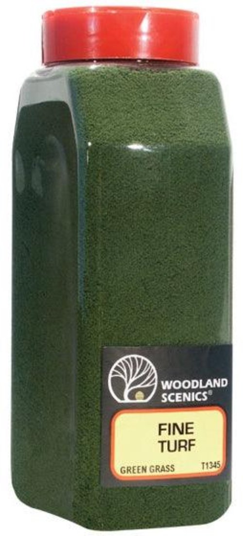 Woodland Scenics T1345 Turf Fine Green Grass 32 oz Train Scenery
