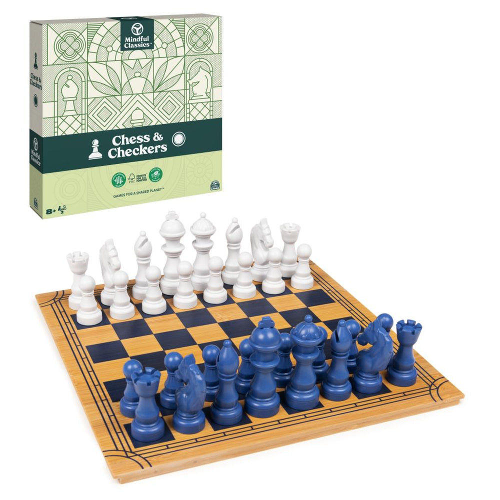 Little Shop of Magic Mindful Classics - Chess Checkers Board Game