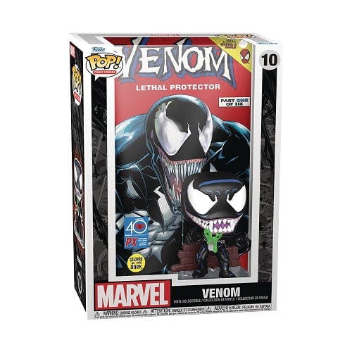 ToyShnip Funko #10 Marvel Venom Glow-in-the-Dark Pop! Lethal Protector Comic Cover Previews Exclusive — Action Figure