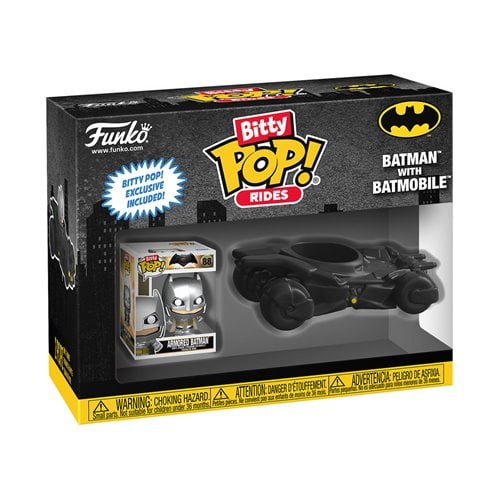 ToyShnip Funko Bitty Pop! Ride DC Batman with Batmobile — Action Figure