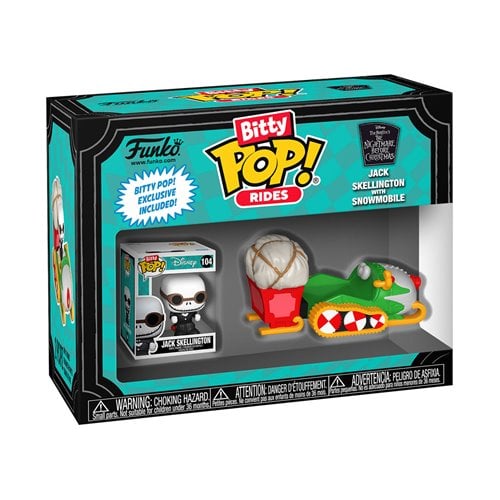 ToyShnip Funko Bitty Pop! Ride The Nightmare Before Christmas Jack Skellington with Snowmobile — Action Figure