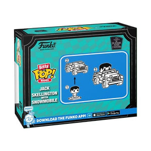 ToyShnip Funko Bitty Pop! Ride The Nightmare Before Christmas Jack Skellington with Snowmobile — Action Figure