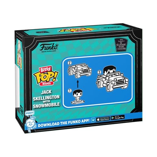 ToyShnip Funko Bitty Pop! Ride The Nightmare Before Christmas Jack Skellington with Snowmobile — Action Figure