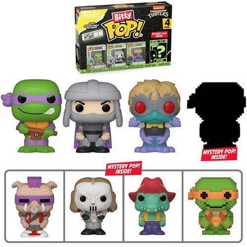 Funko Bitty Pop! Teenage Mutant Ninja Turtles Comics Mini-Figure 4-Pack - Select Set(s)