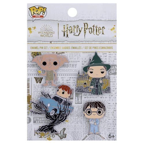 ToyShnip Funko Harry Potter and the Chamber of Secrets 20th Anniversary Enamel Pin 4-Pack Set — Brooches & Lapel Pins