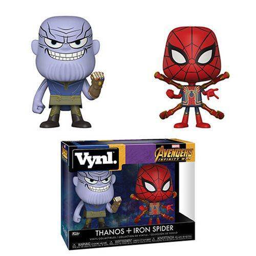 ToyShnip Funko Marvel Avengers Infinity War Thanos and Iron Spider VYNL Figure 2-Pack — Toys & Games