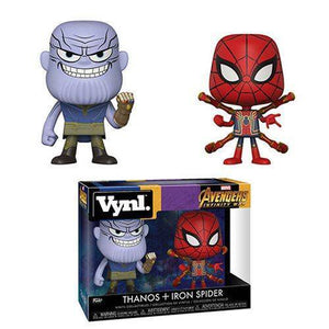 ToyShnip Funko Marvel Avengers Infinity War Thanos and Iron Spider VYNL Figure 2-Pack — Toys & Games