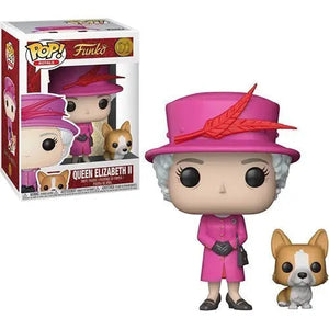 Funko Pop! 01 Royals Queen Elizabeth II w/Corgi Vinyl Figure - Echo Six Hobbies