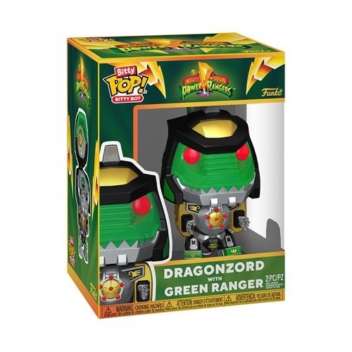 ToyShnip Funko Pop! Bitty Bot Power Rangers Dragonzord with Green Ranger Vinyl Figure — Action Figure