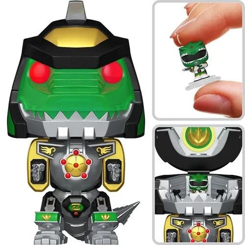 ToyShnip Funko Pop! Bitty Bot Power Rangers Dragonzord with Green Ranger Vinyl Figure — Action Figure