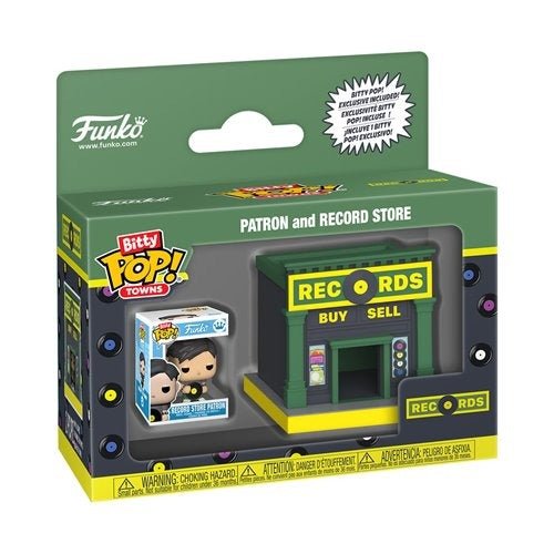 ToyShnip Funko Pop! Bitty Town - Bitty City Record Store & Patron — Action Figure