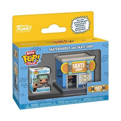 ToyShnip Funko Pop! Bitty Town - Bitty City Skate Shop & Skateboarder — Action Figure